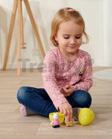 Stavebnica Peppa Pig Funny Eggs PlayBig Bloxx BIG vo vajíčku - so sovou od 18 mes