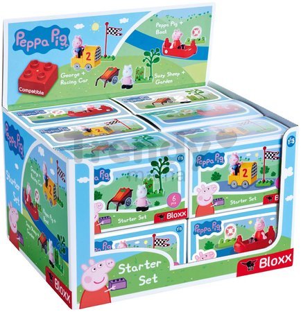 Stavebnica Peppa Pig Starter Set PlayBig Bloxx BIG s figúrkou - s člnom od 1,5-5 rokov