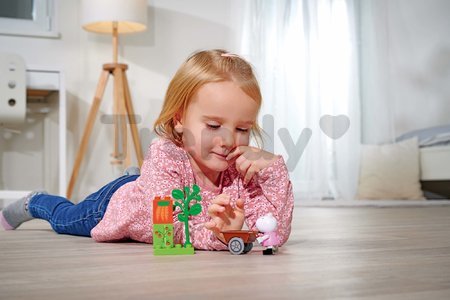 Stavebnica Peppa Pig Starter Set PlayBig Bloxx BIG s figúrkou - s autíčkom od 1,5-5 rokov