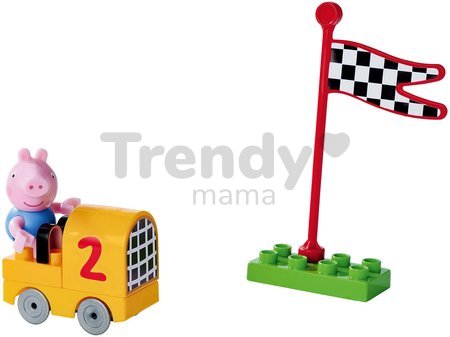 Stavebnica Peppa Pig Starter Set PlayBig Bloxx BIG s figúrkou - s autíčkom od 18 mes