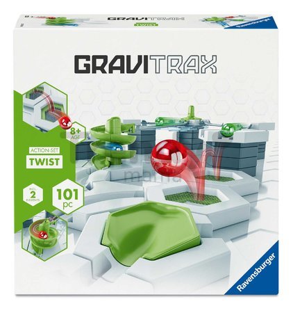 Guľôčková dráha Twist Akčná súprava Action Set GraviTrax 101 dielikov so špirálou a trampolínou od 8 rokov