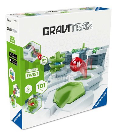 Guľôčková dráha Twist Akčná súprava Action Set GraviTrax 101 dielikov so špirálou a trampolínou od 8 rokov