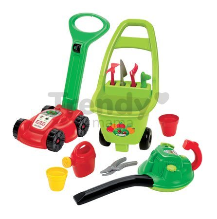 Kosačka a vysávač na lístie Écoiffier s vozíkom Jardin&Saisons 3v1 od 18 mes
