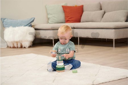 Drevená skladacia veža Baby HIPP Stacking Tower Eichhorn 8 dielov výška 19 cm od 12 mes