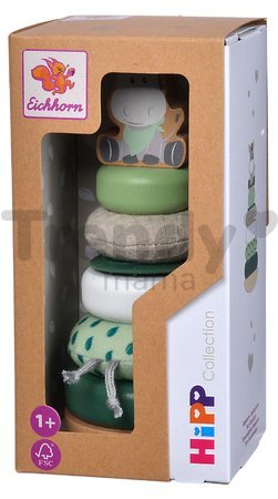 Drevená skladacia veža Baby HIPP Stacking Tower Eichhorn 8 dielov výška 19 cm od 12 mes