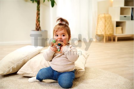 Drevená hrkálka Baby HIPP Ring Grapper Eichhorn pre najmenších od 3 mes