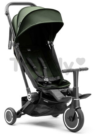 Trojkolka a kočík cestovná Traveler Olive 4v1 smarTrike so 160° polohovateľným sedadlom a slnečnou clonou rozšíriteľná od 6 mes