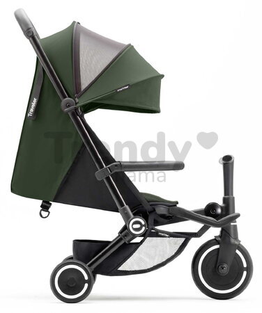 Trojkolka a kočík cestovná Traveler Olive 4v1 smarTrike so 160° polohovateľným sedadlom a slnečnou clonou rozšíriteľná od 6 mes
