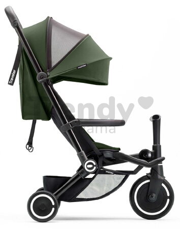 Trojkolka a kočík cestovná Traveler Olive 4v1 smarTrike so 160° polohovateľným sedadlom a slnečnou clonou rozšíriteľná od 6 mes
