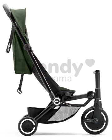 Trojkolka a kočík cestovná Traveler Olive 4v1 smarTrike so 160° polohovateľným sedadlom a slnečnou clonou rozšíriteľná od 6 mes