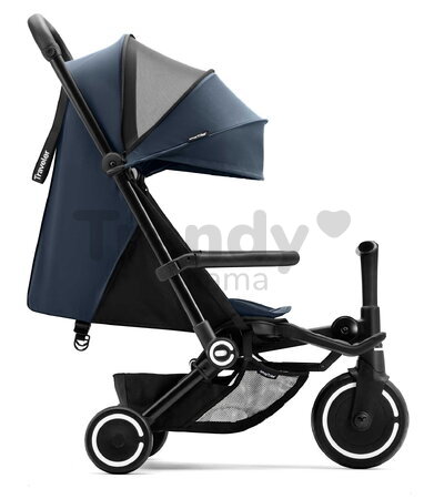 Trojkolka a kočík cestovná Traveler Blue 4v1 smarTrike so 160° polohovateľným sedadlom a slnečnou clonou rozšíriteľná  od 6 mes