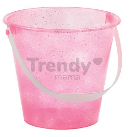 Vedro do piesku Écoiffier s trblietkami výška 17 cm ružové od 18 mes