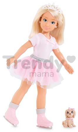 Bábika Valentine Ballerina Set Corolle Girls s dlhými blond vlasmi a so psíkom 28 cm 7 doplnkov od 4 rokov