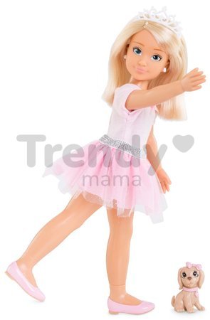 Bábika Valentine Ballerina Set Corolle Girls s dlhými blond vlasmi a so psíkom 28 cm 7 doplnkov od 4 rokov