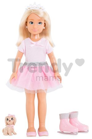 Bábika Valentine Ballerina Set Corolle Girls s dlhými blond vlasmi a so psíkom 28 cm 7 doplnkov od 4 rokov