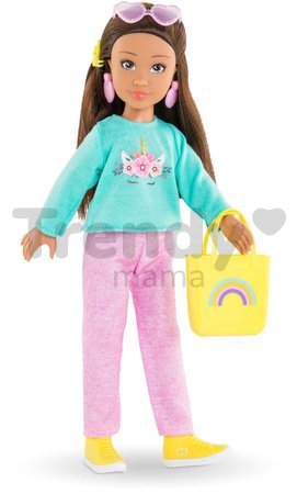 Bábika Luna Shopping Set Corolle Girls s dlhými hnedými vlasmi 28 cm 6 doplnkov od 4 rokov