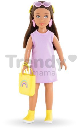 Bábika Luna Shopping Set Corolle Girls s dlhými hnedými vlasmi 28 cm 6 doplnkov od 4 rokov