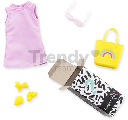 Bábika Luna Shopping Set Corolle Girls s dlhými hnedými vlasmi 28 cm 6 doplnkov od 4 rokov