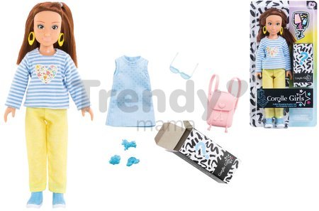 Bábika Zoé Shopping Set Corolle Girls s hnedými vlasmi 28 cm 6 doplnkov od 4 rokov