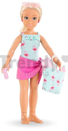 Bábika Valentine Beach Set Corolle Girls s blond vlasmi 28 cm 5 doplnkov od 4 rokov