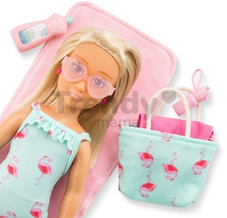 Bábika Valentine Beach Set Corolle Girls s blond vlasmi 28 cm 5 doplnkov od 4 rokov