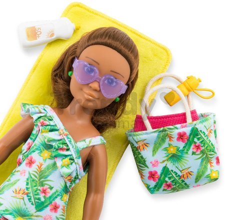 Bábika Mélody Beach Set Corolle Girls s dlhými hnedými vlasmi 28 cm 5 doplnkov od 4 rokov