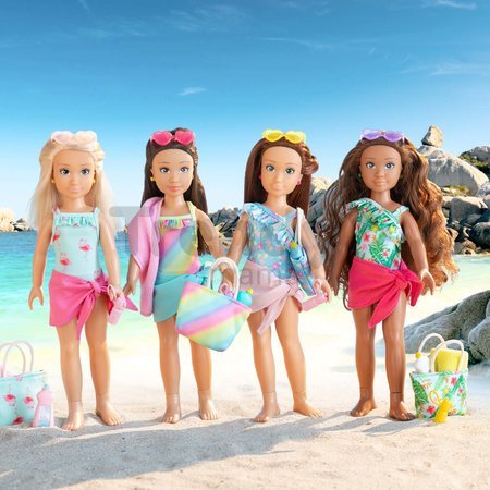 Bábika Luna Beach Set Corolle Girls s dlhými hnedými vlasmi 28 cm 5 doplnkov od 4 rokov