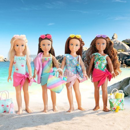 Bábika Mélody Beach Set Corolle Girls s dlhými hnedými vlasmi 28 cm 5 doplnkov od 4 rokov