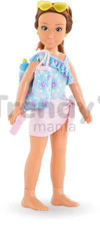 Bábika Zoé Beach Set Corolle Girls s hnedými vlasmi 28 cm 5 doplnkov od 4 rokov