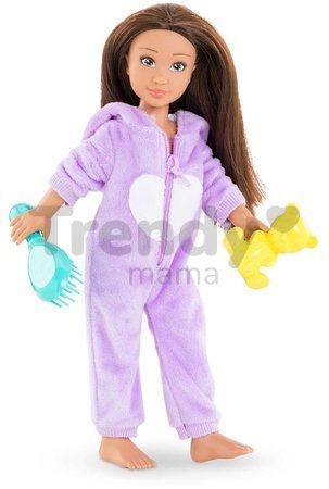 Bábika Luna Pyjama Party Set Corolle Girls s dlhými hnedými vlasmi 28 cm 7 doplnkov od 4 rokov