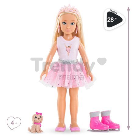 Bábika Valentine Ballerina Set Girls Corolle s blond vlasmi 28 cm 4 doplnky od 4 rokov