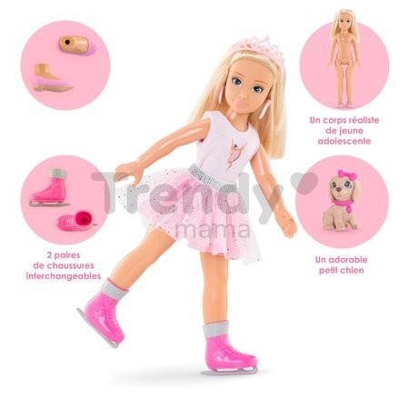 Bábika Valentine Ballerina Set Girls Corolle s blond vlasmi 28 cm 4 doplnky od 4 rokov