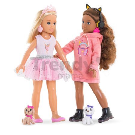 Bábika Valentine Ballerina Set Girls Corolle s blond vlasmi 28 cm 4 doplnky od 4 rokov