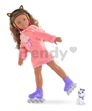 Bábika Melody Music & Fashion Set Girls Corolle s dlhými hnedými vlasmi 28 cm 4 doplnky od 4 rokov