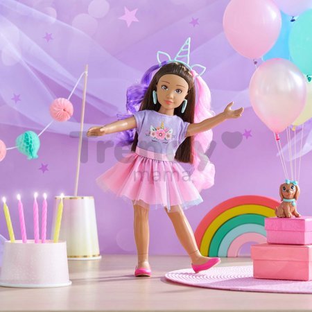 Bábika Luna Unicorn Set Girls Corolle s dlhými hnedými vlasmi 28 cm 4 doplnky od 4 rokov