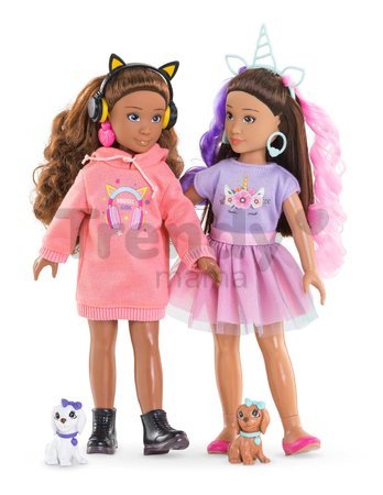 Bábika Luna Unicorn Set Girls Corolle s dlhými hnedými vlasmi 28 cm 4 doplnky od 4 rokov