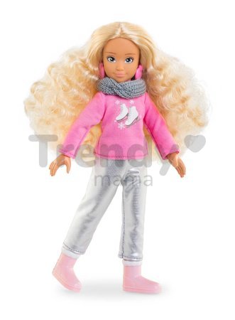 Bábika Valentine in the Mountain Set Girls Corolle s kučeravými blond vlasmi 28 cm 4 doplnky od 4 rokov