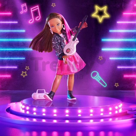 Bábika Melody Music Studio Set Girls Corolle s dlhými hnedými vlasmi 28 cm 4 doplnky od 4 rokov