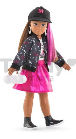 Bábika Melody Music Studio Set Girls Corolle s dlhými hnedými vlasmi 28 cm 4 doplnky od 4 rokov