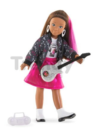 Bábika Melody Music Studio Set Girls Corolle s dlhými hnedými vlasmi 28 cm 4 doplnky od 4 rokov