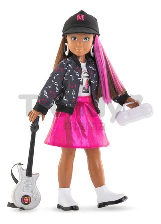 Bábika Melody Music Studio Set Girls Corolle s dlhými hnedými vlasmi 28 cm 4 doplnky od 4 rokov