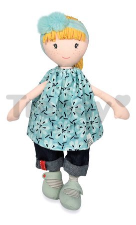 Bábika Evy Having Fun Jolijou 36 cm s blond vláskami v modrých šatách z jemného textilu od 5 rokov
