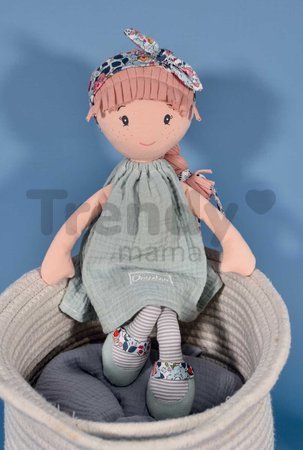 Bábika Emie Having Fun Jolijou 36 cm s ružovými vláskami v zelených šatách z jemného textilu od 5 rokov
