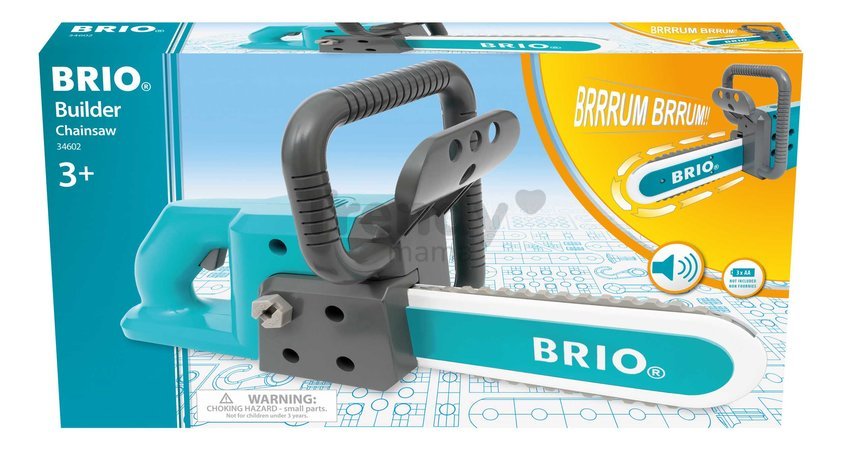 Motorová píla elektronická Builder Chainsaw BRIO s rotujúcou reťazou a zvukom od 3 rokov BRIO6022