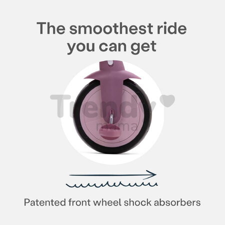 Trojkolka s vodiacou tyčou Breeze S Peach TouchSteering smarTrike s voľnobehom s košíkom na fľašku od 15 mes