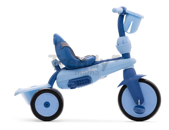Trojkolka s vodiacou tyčou Breeze S Ocean Blue TouchSteering smarTrike s voľnobehom s košíkom na fľašku od 15 mes ST6050701