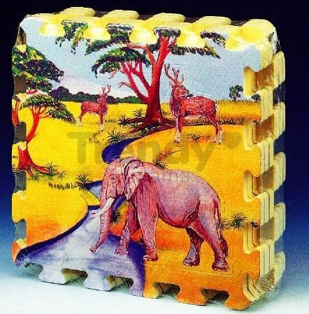 Penové puzzle Pop Out Animals Lee 6 dielov 30*30*1,4 cm