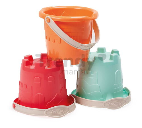 Vedro Hrad Preschool Castle Bucket Écoiffier 3 druhy výška 10 cm od 12 mes