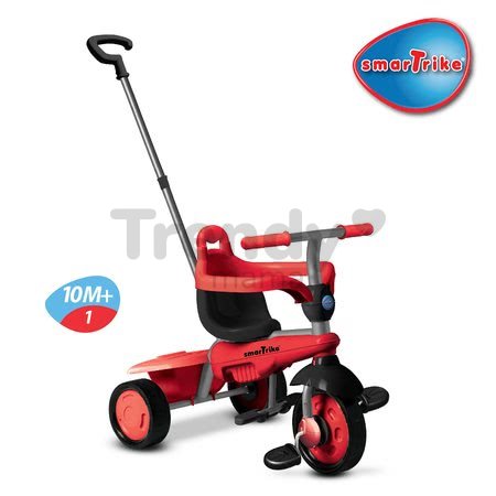 Trojkolka Breeze Touch Steering smarTrike červeno-čierna od 10 mes