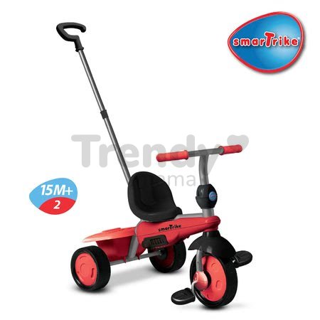 Trojkolka Breeze Touch Steering smarTrike červeno-čierna od 10 mes